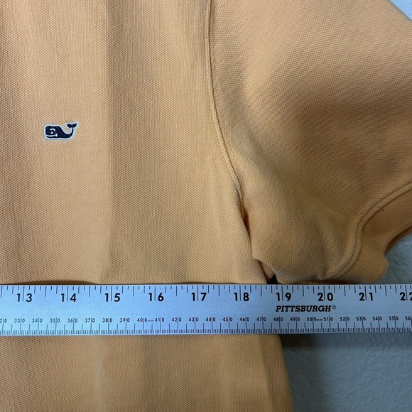 Vineyard Vines Mens Shirt Size Medium Orange Polo Golf Short Sleeve 1k050 - Picture 7 of 9